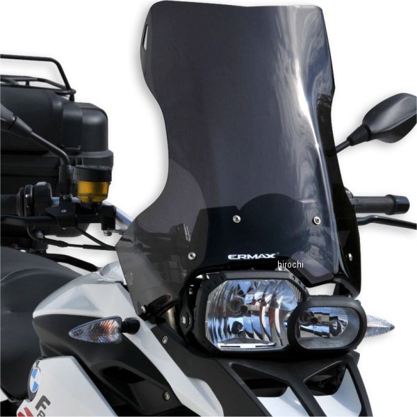 0110XX033 アルマックス ERMAX ハイプロテクションウインドスクリーン 45cm 08年-17年 BMW F800GS ライトブラック 011003033 HD店