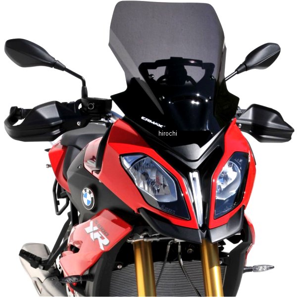 0110XX038 アルマックス ERMAX ハイプロテクション ウインドスクリーン 45cm 15年-18年 BMW S1000XR ライトブラック 011003038 HD店