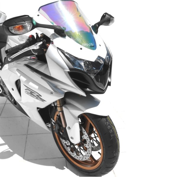 0204XX095 アルマックス ERMAX スクリーン オリジナルサイズ 34cm 09年-16年 GSX-R1000 サテングレー 0..