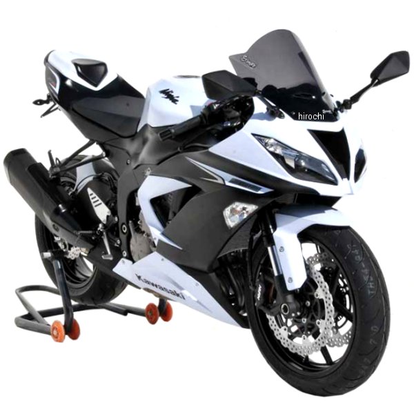 0703XX086 アルマックス ERMAX スクリーン Aeromax 37cm 13年-16年 ZX-6R、636 ダークブラック 070356086 HD店