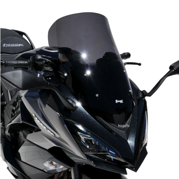 0103S80-XX アルマックス ERMAX ハイプロテクションウインドスクリーン 50cm 20年 Ninja1000、Z1000SX サテンブラック 0103S80-47 HD店