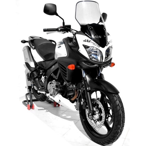 0104XX107 アルマックス ERMAX ハイプロテクションウインドスクリーン +8cm(50cm)12年-16年 V-Strom650、DL650 クリア 010401107 HD店