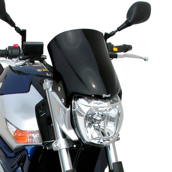 0604XX080 アルマックス ERMAX ノーズスクリーン 30cm 06年-07年 GSR600 ライトブラック 060403080 HD店