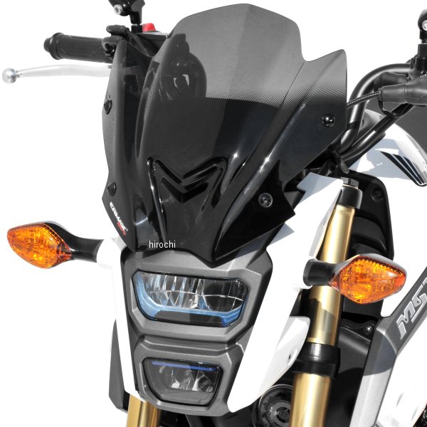 0301XX160 アルマックス ERMAX スポーツ スクリーン 30cm 16年-20年 MSX125、GROM ライトブラック 030103160 HD店