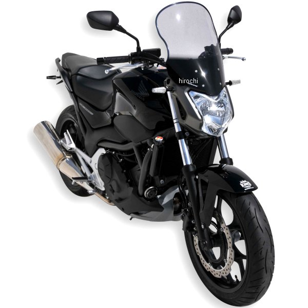 0101XX128 アルマックス ERMAX ハイプロテクション ウインドスクリーン 46cm 12年-13年 NC700S ダークブラック 010156128 HD店