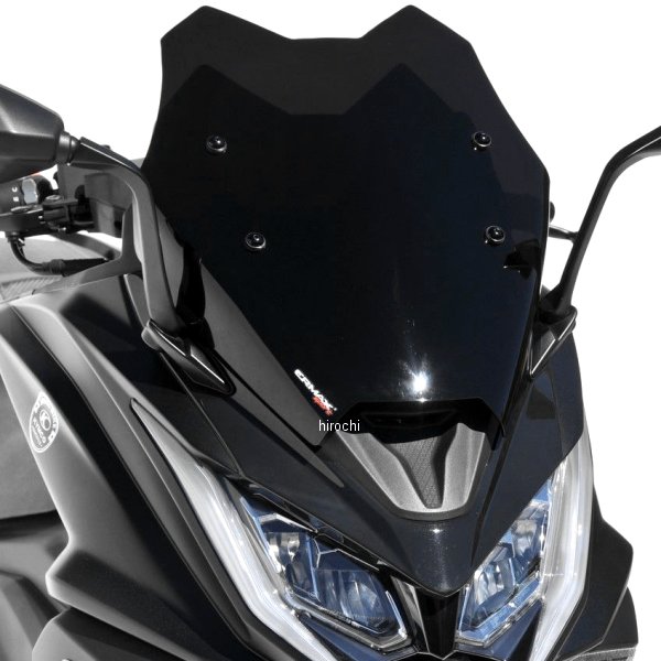 0341017-XX アルマックス ERMAX スポーツスクリーン 49cm 17年-20年 キムコ AK550 ダークブラック 0341017-56 HD店