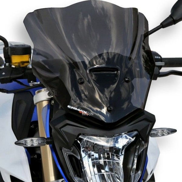 0610XX035 アルマックス ERMAX スポーツスクリーン 32cm 15年-19年 BMW F800R サテンブラック 061047035 HD店
