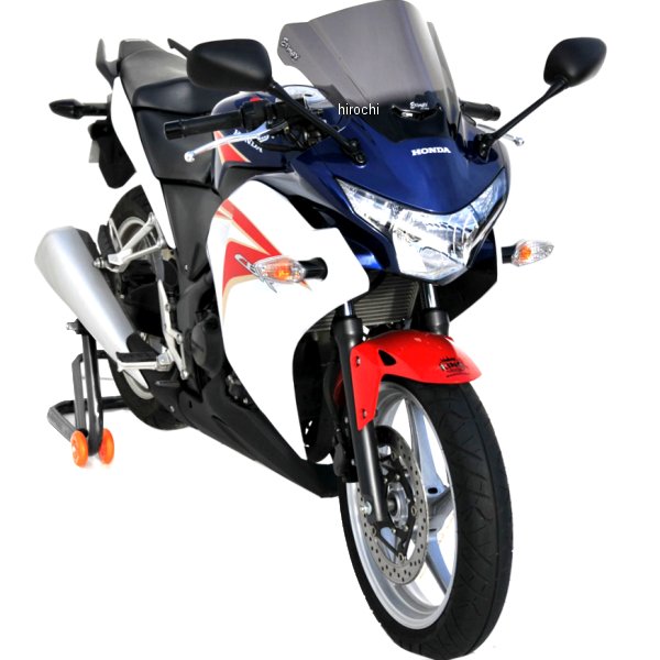 0701XX124 アルマックス ERMAX Aeromax スクリーン 38cm 11年-16年 CBR250R ダークブラック 070156124 HD店