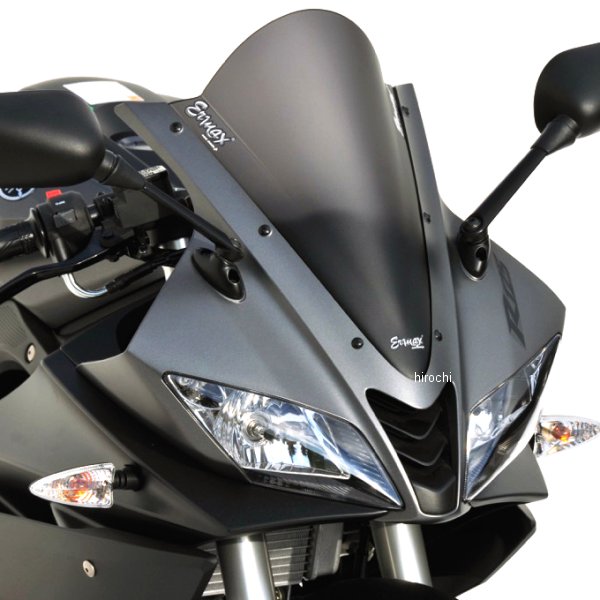 0702XX124 アルマックス ERMAX スクリーン Aeromax 40cm 15年-18年 YZF-R125 サテンブラック 070247124 HD店