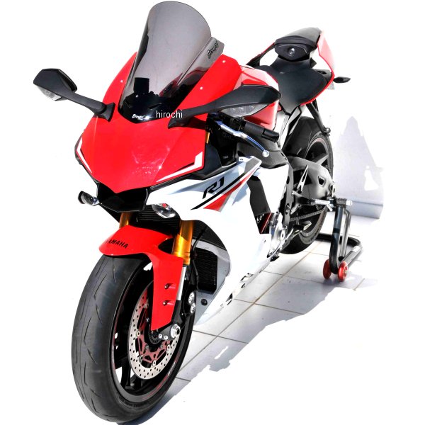 0702XX126 アルマックス ERMAX Aeromax スクリーン 41cm 15年-19年 YZF-R1 ダークブラック 070256126 HD店