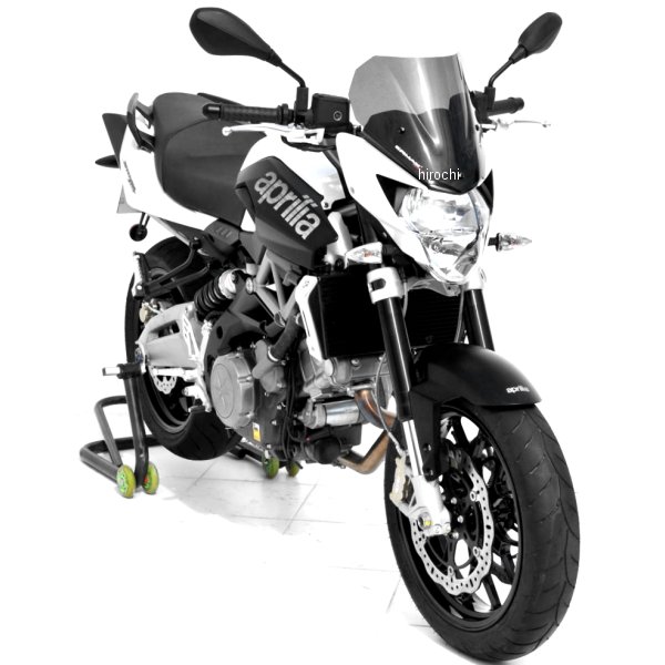 0308XX039 アルマックス ERMAX スポーツスクリーン 28cm 11年-16年 アプリリア Shiver750 ライトブラック 030803039 HD店