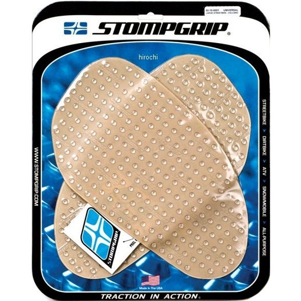 通用型 - ストンプグリップ STOMPGRIP トラクションパッドタンクキット 汎用 ラージ 17x30cm クリア 55-10001 HD店