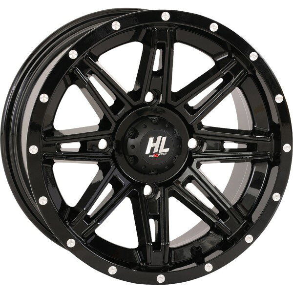  ハイリフター HIGHLIFTER HL22 ビードロックホイール フロント、リア 14×7 4/137 4+3 12年-13年 KRT 750 Teryx4 EPS 4x4 黒 0230-1296 HD店