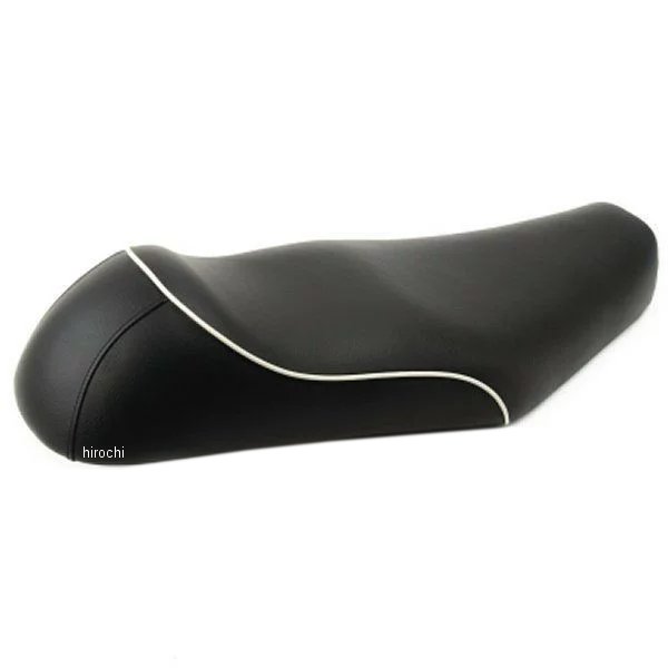 【メーカー在庫あり】 ポッシュ POSH カフェ セミダブルシート 99年-09年 W650、W400 黒パイピング 040102-06-10 HD店