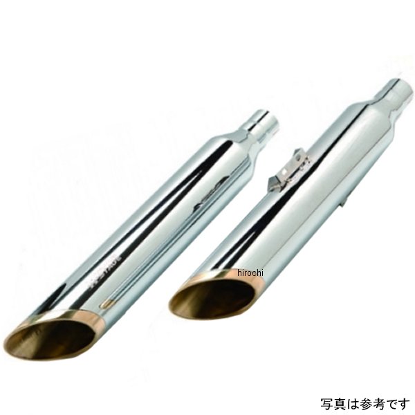 モーターステージ スリップオンマフラー 90スラッシュ 18年以降 ソフテイル クローム/バフエンド 2018051 HD店