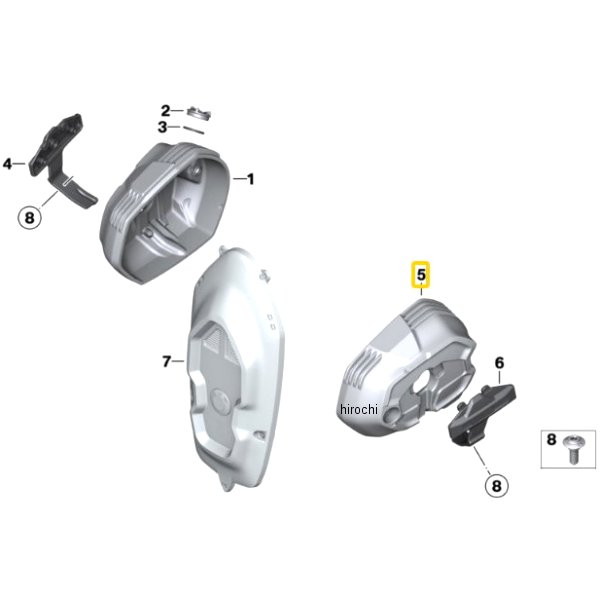 BMW純正 シリンダー ヘッド カバー LH 11128394701 HD店