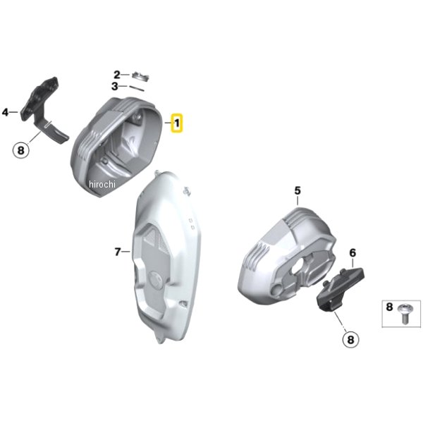 BMW純正 シリンダー ヘッド カバー RH 11128394702 HD店
