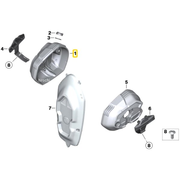 BMW純正 シリンダー ヘッド カバー RH 11128394706 HD店