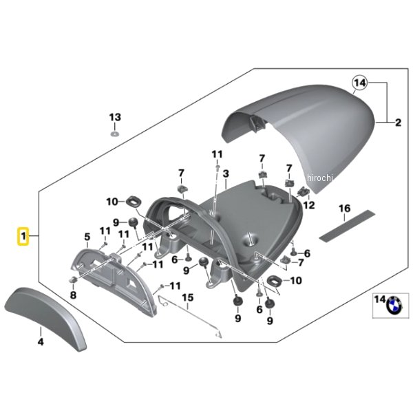 BMW純正 セット HP Carbon リヤセクションカバー 77348396070 HD店