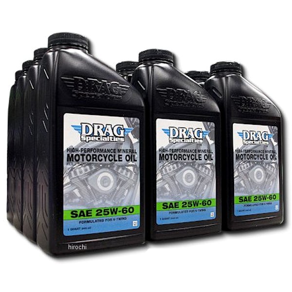 【メーカー在庫あり】 ガッツクローム DRAG エンジンオイル マルチグレード25W60 12本入り 3601-0774C HD店