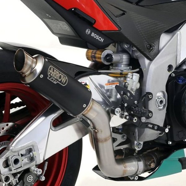 APRILIA - アロー ARROW スリップオンマフラー GP2 Euro3 15年-16年 RSV4RR/R スチールダーク 71520GPI HD店