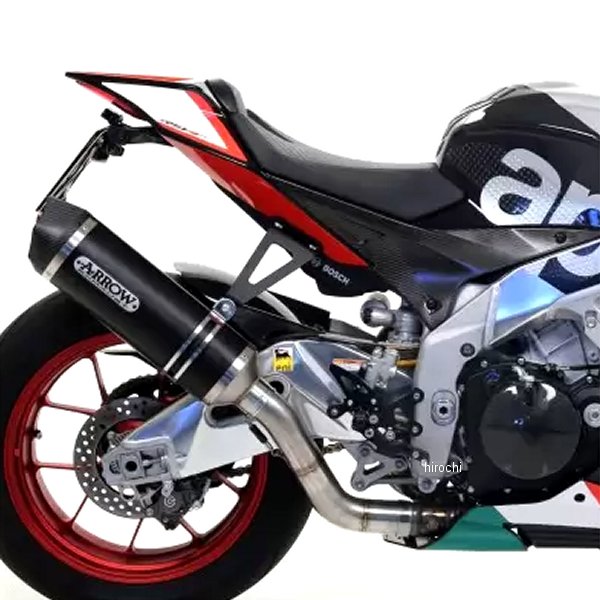 アロー ARROW スリップオンマフラー Race-Tech 15年-16年 RSV4RR/RF アルミダーク 71744AKN+71627MI HD店