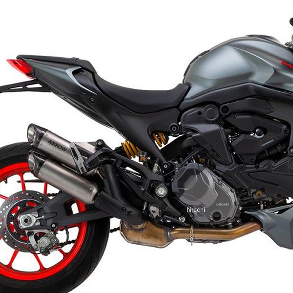 アロー ARROW スリップオンマフラー Round-Sil ダブル 21年-22年 モンスター937Plus チタン 71939PR HD店