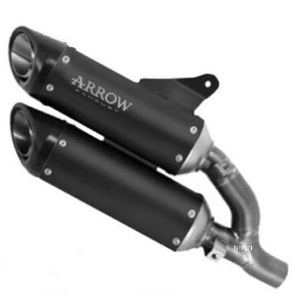 アロー ARROW スリップオンマフラー Round-Sil ダブル 21年-22年 モンスター937Plus チタンダーク 71939PRN HD店