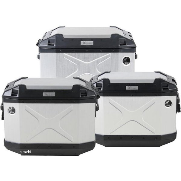 ヘプコアンドベッカー HEPCO&BECKER 3BOXセット XPLORER 45L/38L シルバー HBS-XPR-ALL-S HD店