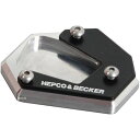 ヘプコアンドベッカー HEPCO&BECKER サイドスタンド エンラージメント 13年-21年 400X シルバー/黒 42119514 00 91 HD店