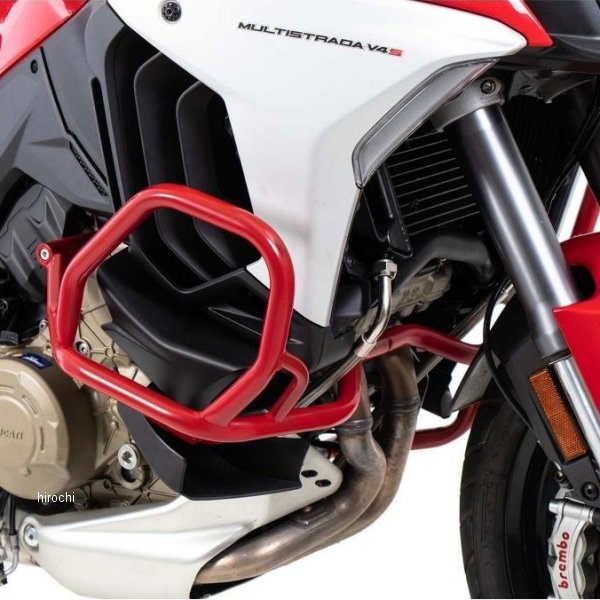ヘプコアンドベッカー HEPCO&BECKER エンジンガード 21年 ドゥカティ Multistrada V4S 赤 5017614 00 04 HD店