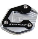 【メーカー在庫あり】 ヘプコアンドベッカー HEPCO&BECKER サイドスタンド エンラージメント 21年 MT-09 シルバー/黒 42114573 00 91 HD店
