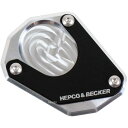 ヘプコアンドベッカー HEPCO&BECKER サイドスタンド エンラージメント 20年 KTM 390 ADVENTURE シルバー/黒 42117601 00 91 HD店