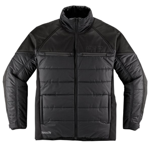 アイコン ICON 秋冬モデル ジャケット ゴーストパファー 黒 2XLサイズ 2820-6194 HD店