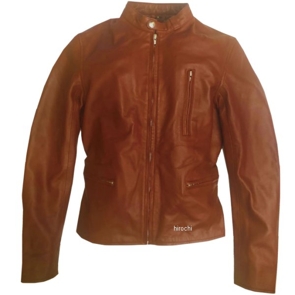 クレバーデコール CLEVER DECOR シングルレザーライダースジャケット 茶 レディース Lサイズ CDL-117 H..