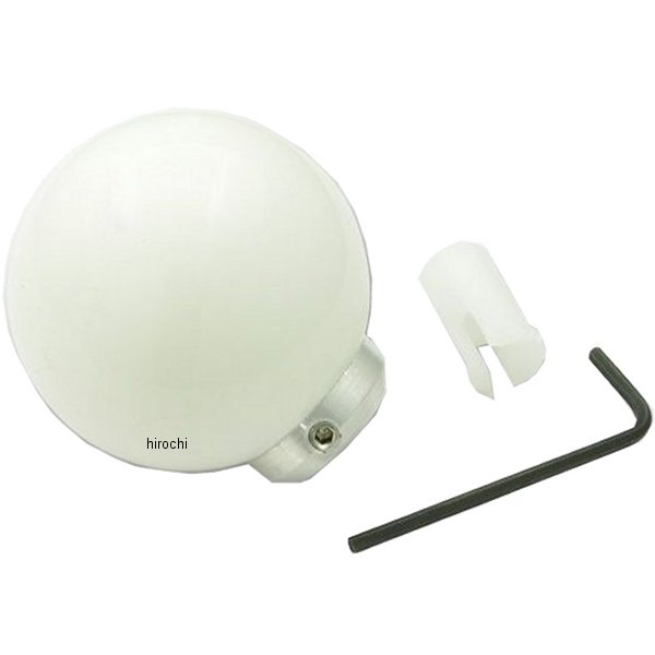 【メーカー在庫あり】 ガッツクローム 2インチ ボールシフトノブ 白 AA009WH HD店