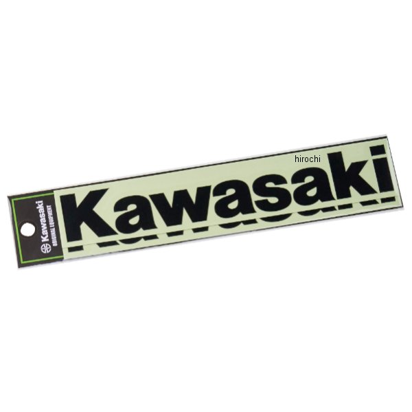 カワサキ純正 ロゴカッティングステッカー 黒 L J7010-0169 HD店