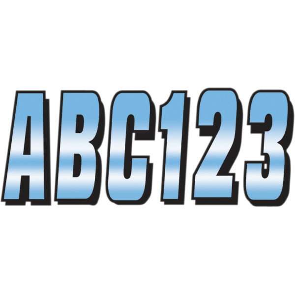 【USA在庫あり】 ハードライン HARDLINE ステッカー 76mm クローム/黒 (146枚入り) 4320-0631 HD