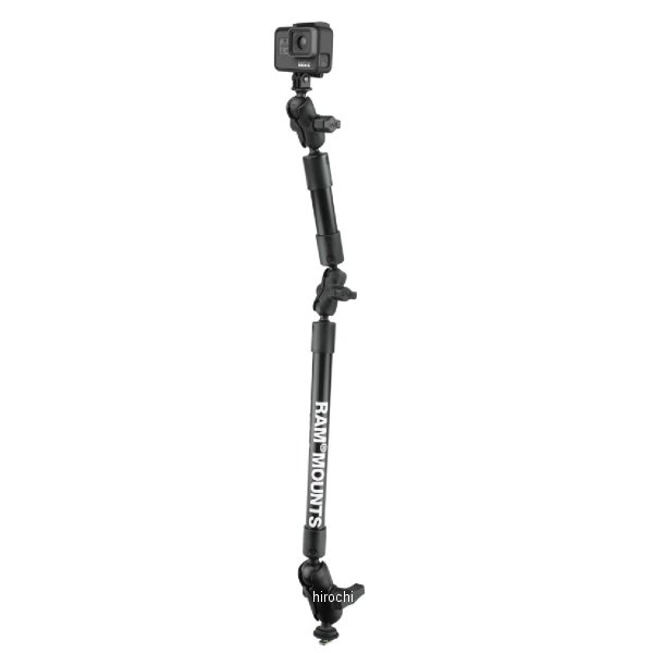 【メーカー在庫あり】 ラムマウント RAM Mounts GoProマウント＆トラックボールベースセット(タフポール) 全長78.7cm 1.5インチボール RAP-354TRA112-4AGOP1 HD店