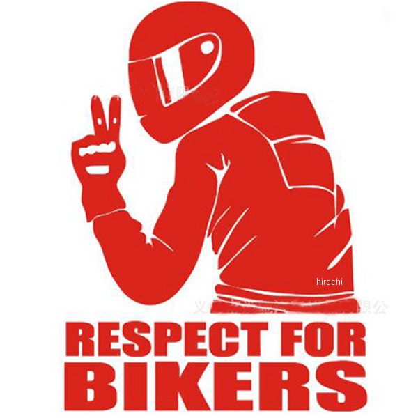  エナジープライス EnergyPrice RESPECT FOR BIKERS粘着シール 赤 27363010 HD店