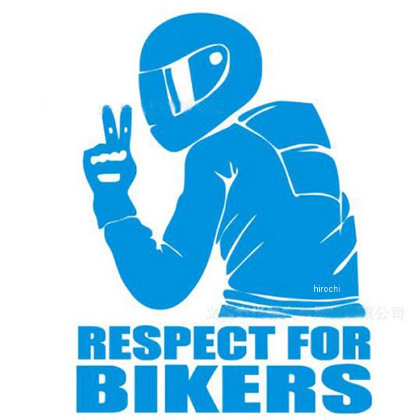  エナジープライス EnergyPrice RESPECT FOR BIKERS粘着シール 青 27363027 HD店