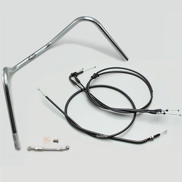 ハリケーン 300ドロップエンド ハンドルセット モンキー125 クローム H034-014C HD店