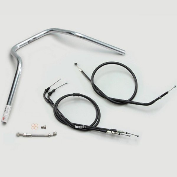 ハリケーン ナロー5型 ハンドルセット モンキー125 クローム H034-049C HD店