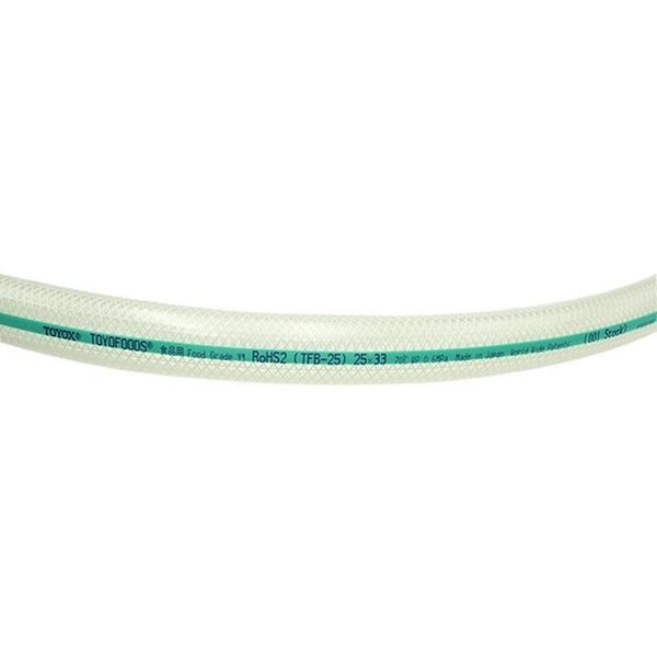 【メーカー在庫あり】 TFB8100 食品用耐熱・耐圧ホース トヨフーズホース 内径8mm×...