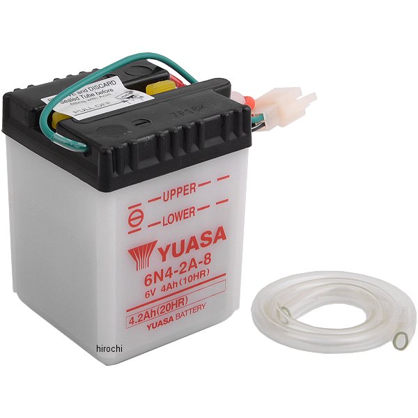 【USA在庫あり】 ユアサ YUASA バッテリー 開放型 6N4-2A-8 Y6N4-2A-8 HD店