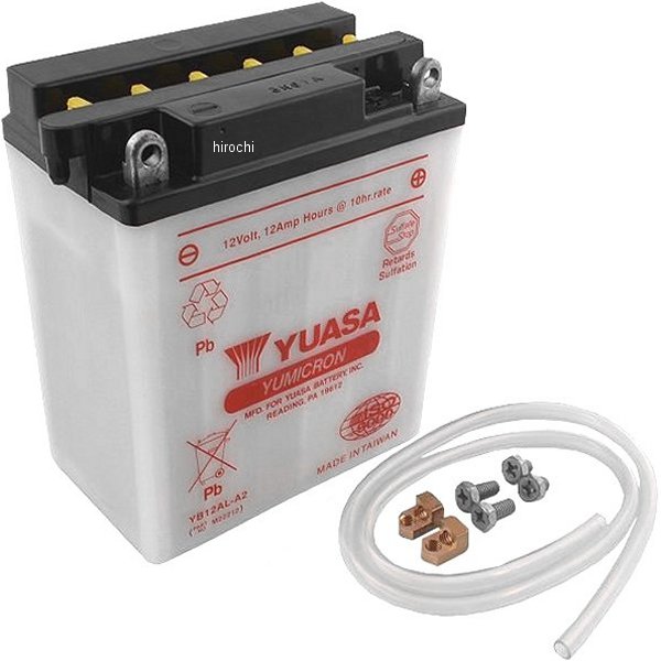 【USA在庫あり】 ユアサ YUASA バッテリー 開放型 YB12AL-A2 YB12AL-A2 HD店