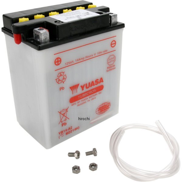 【USA在庫あり】 ユアサ YUASA バッテリー 開放型 YB14-A2 YB14-A2 HD店