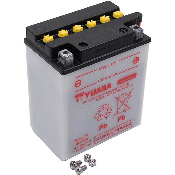 【USA在庫あり】 ユアサ YUASA バッテリー 開放型 YB14L-B2 YB14L-B2 HD店
