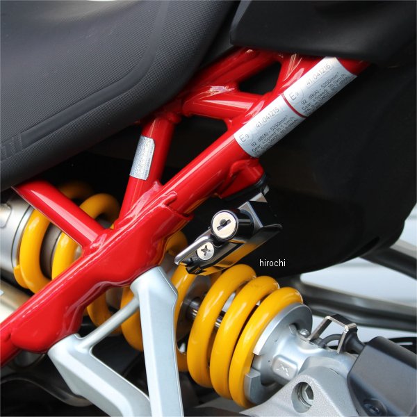 【メーカー在庫あり】 キジマ ヘルメットロック 21年 ムルティストラーダ V4S/スポーツ 黒 HDC-05016 HD店