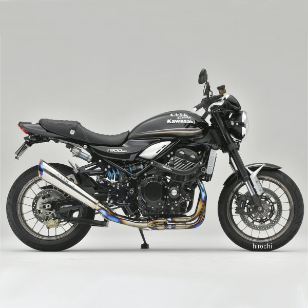 オーヴァー OVER フルエキゾースト チタンメガホンマフラー 4-2-1 政府認証 18年-21年 Z900RS 焼色無し..